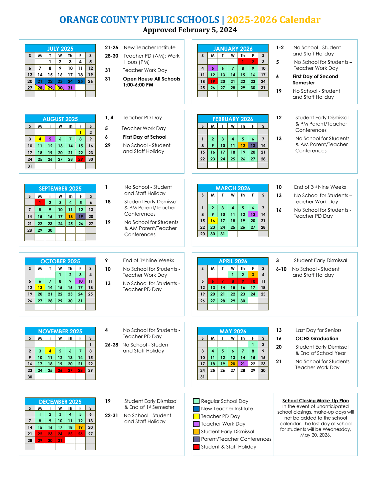 ocps calendar 2025-2026