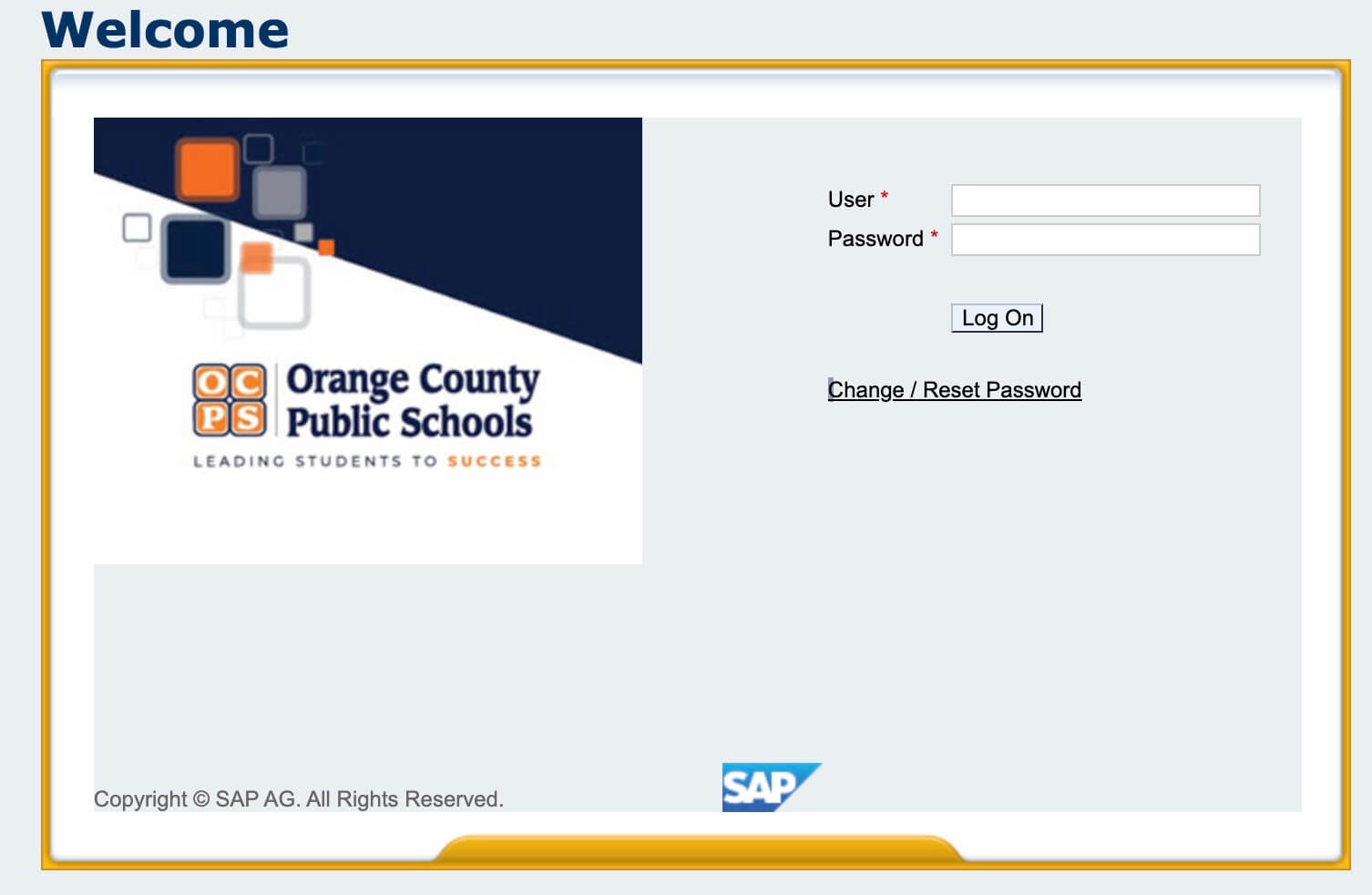 SAP Portal OCPS